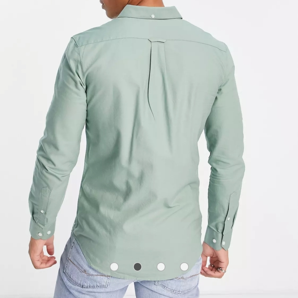 Farah Large Green Button up